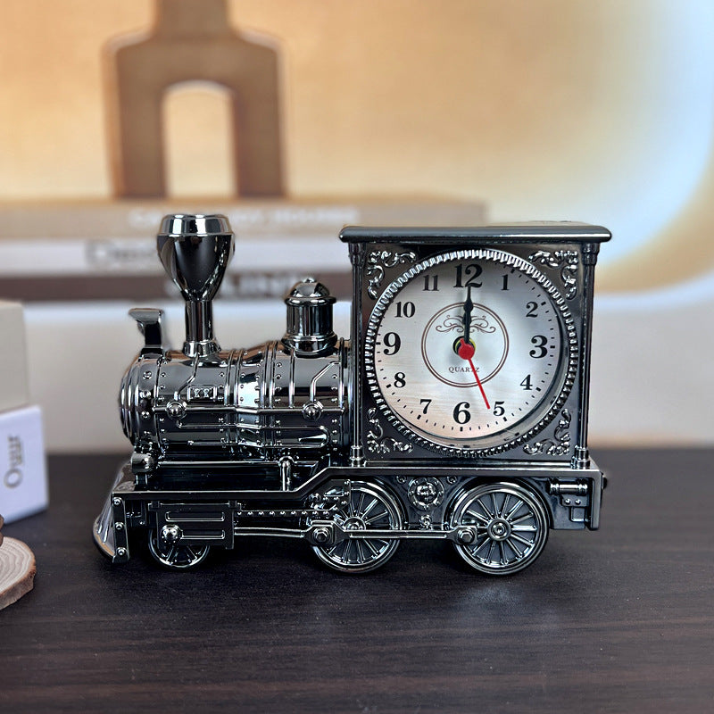 Daily Necessities Alarm Clock Train Alarm Clock Fashion Alarm Clock Student Bedhead Clock Home Furnishings eprolo