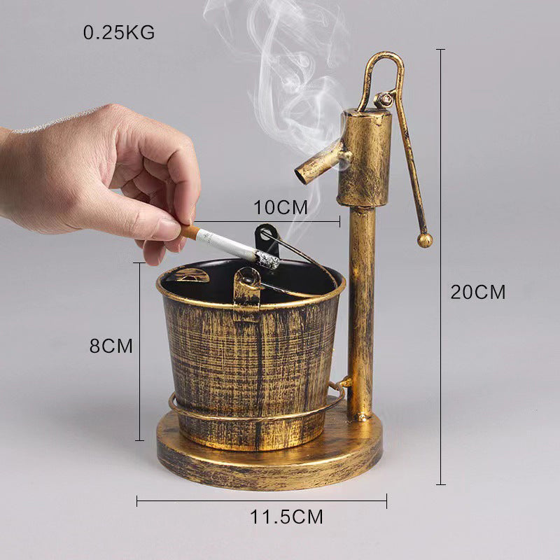 Retro creative home ashtray, large bar living room office KTV ornaments, personality trends, multi-function eprolo