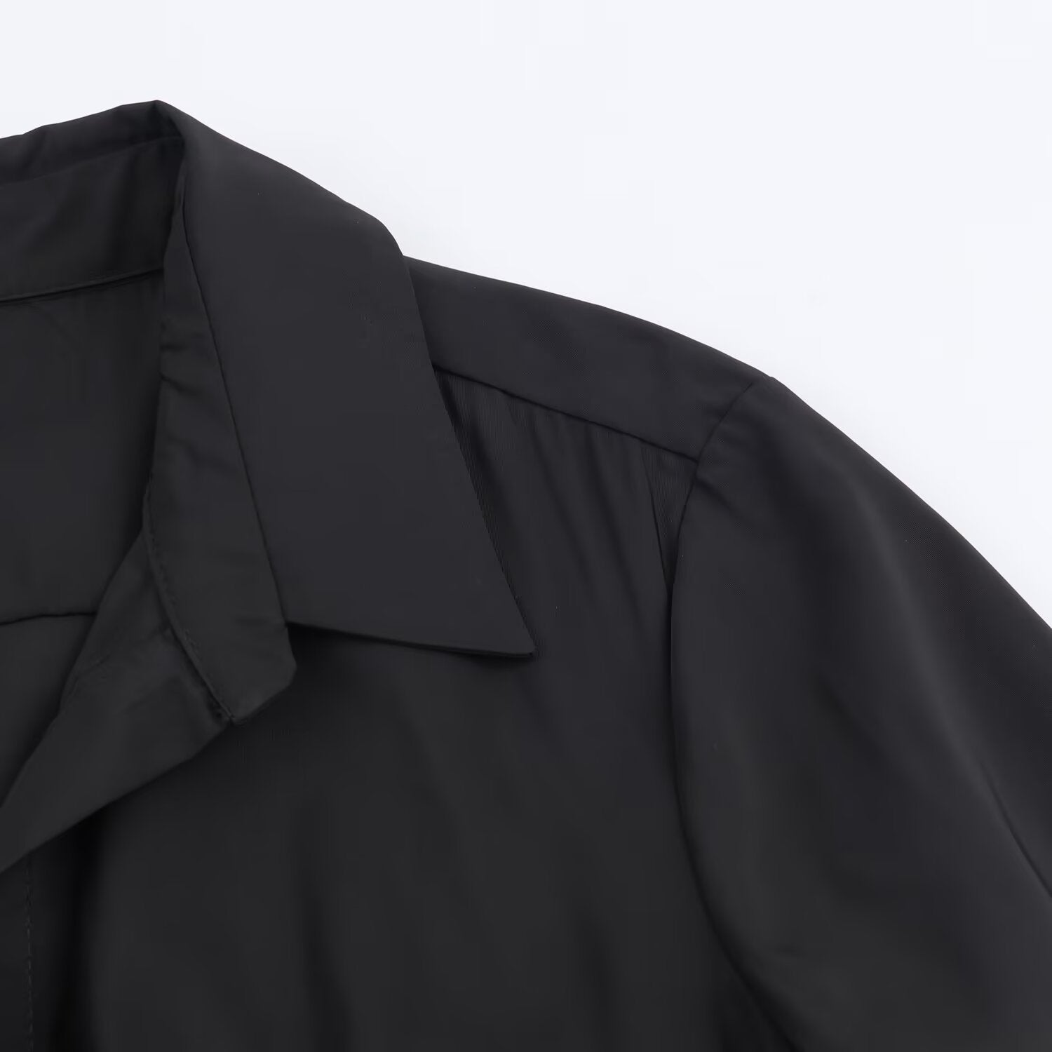 Collar long sleeved single breasted shirt dress for women eprolo