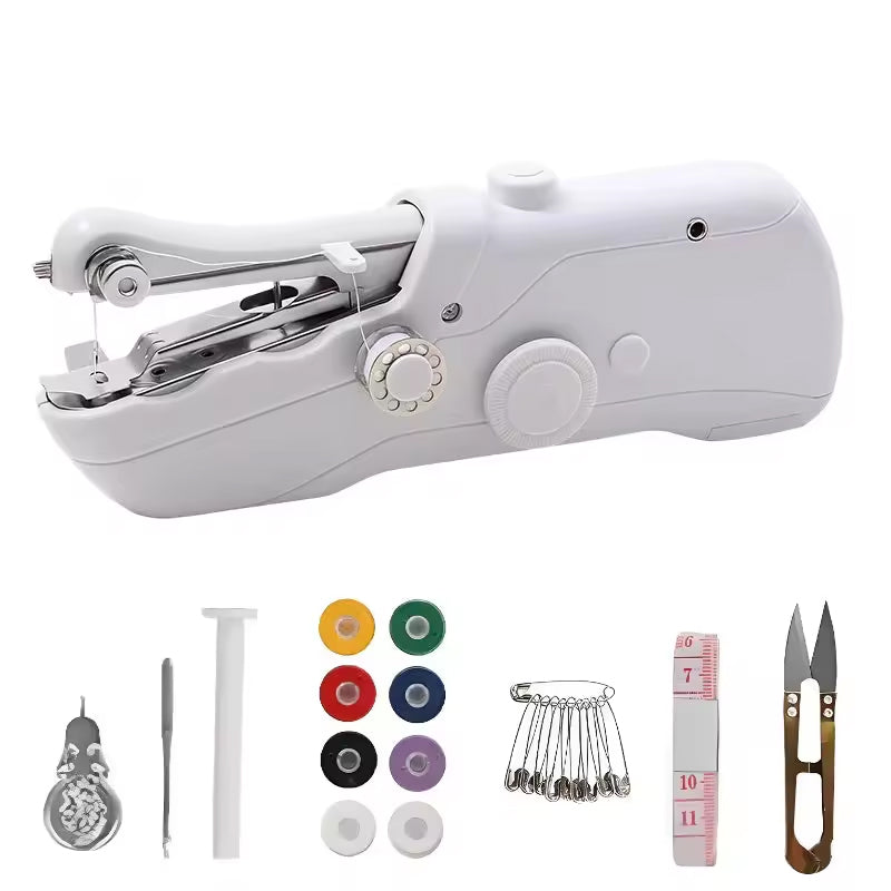 Mini Portable Handheld Electric Sewing Machine with Bobbin – For Home & Travel Sewing/Handcrafts eprolo