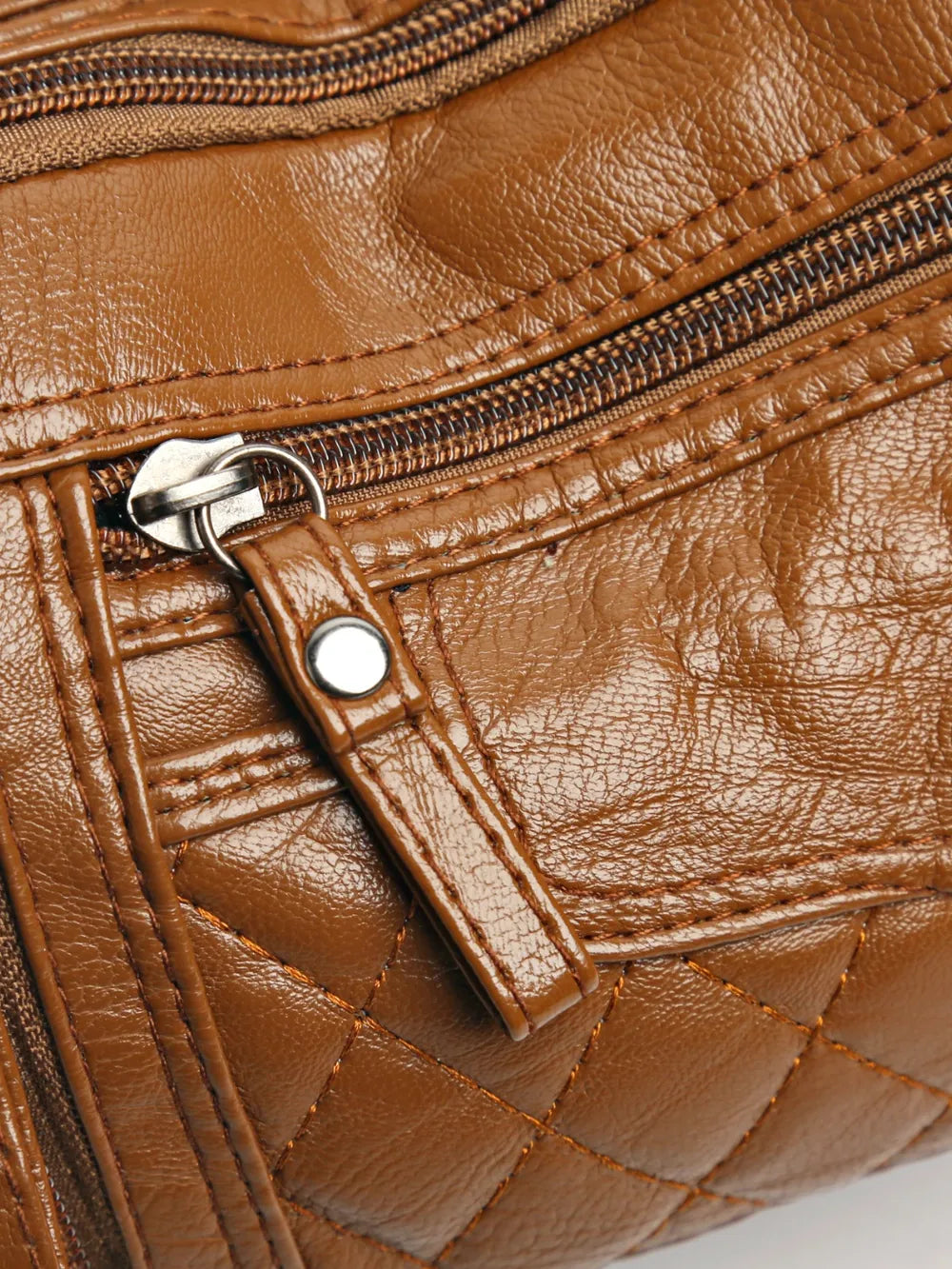 PU Leather Multi Pockets Adjustable Strap Shoulder Bag eprolo