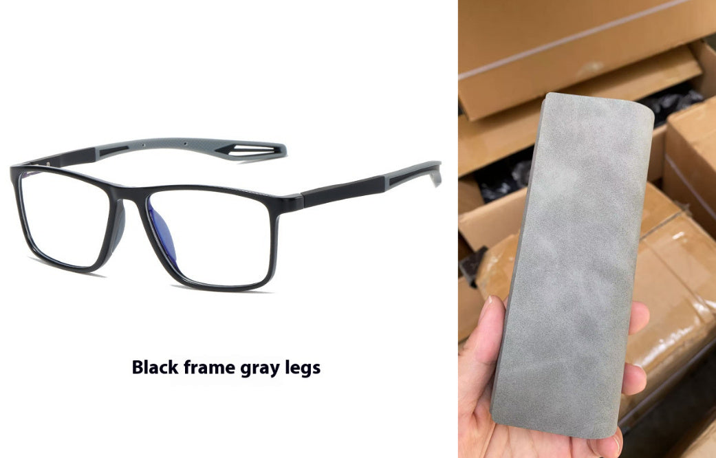 KY1119 Finished Product Myopic Anti Blue-Ray Plain Men And Women Fashion Large Rim Glasses TR90