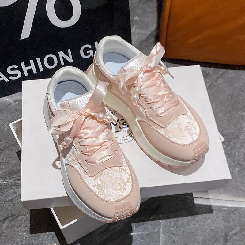 Lace Up Platform Athletic Sneakers eprolo