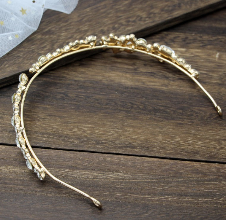Rhinestone headband diadem wedding dress accessories eprolo