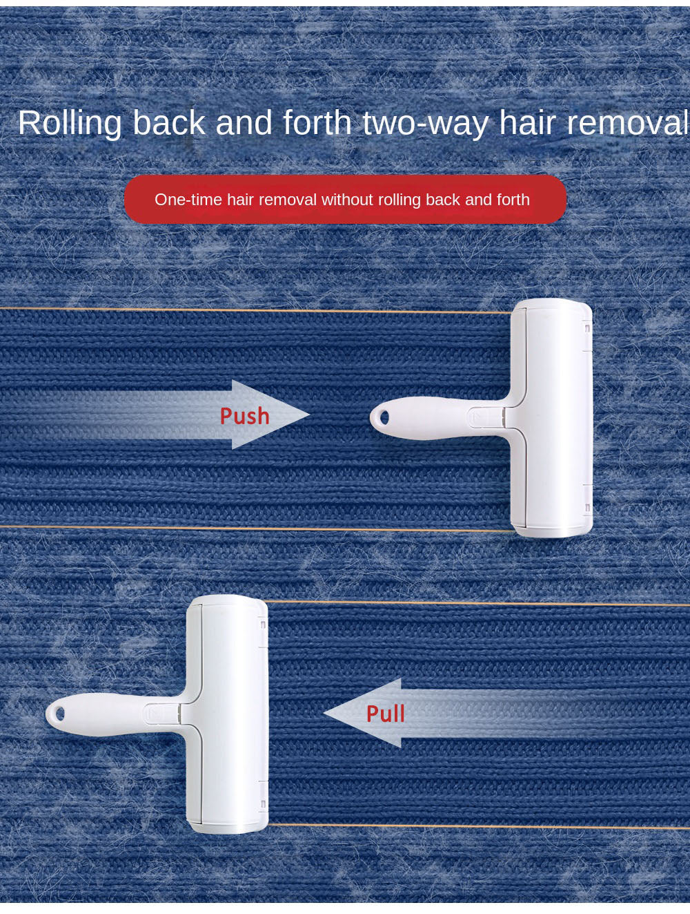 One-Click Clean Pet Grooming Brush – Dog & Cat Deshedding Tool & Self-Cleaning Fur Remover eprolo