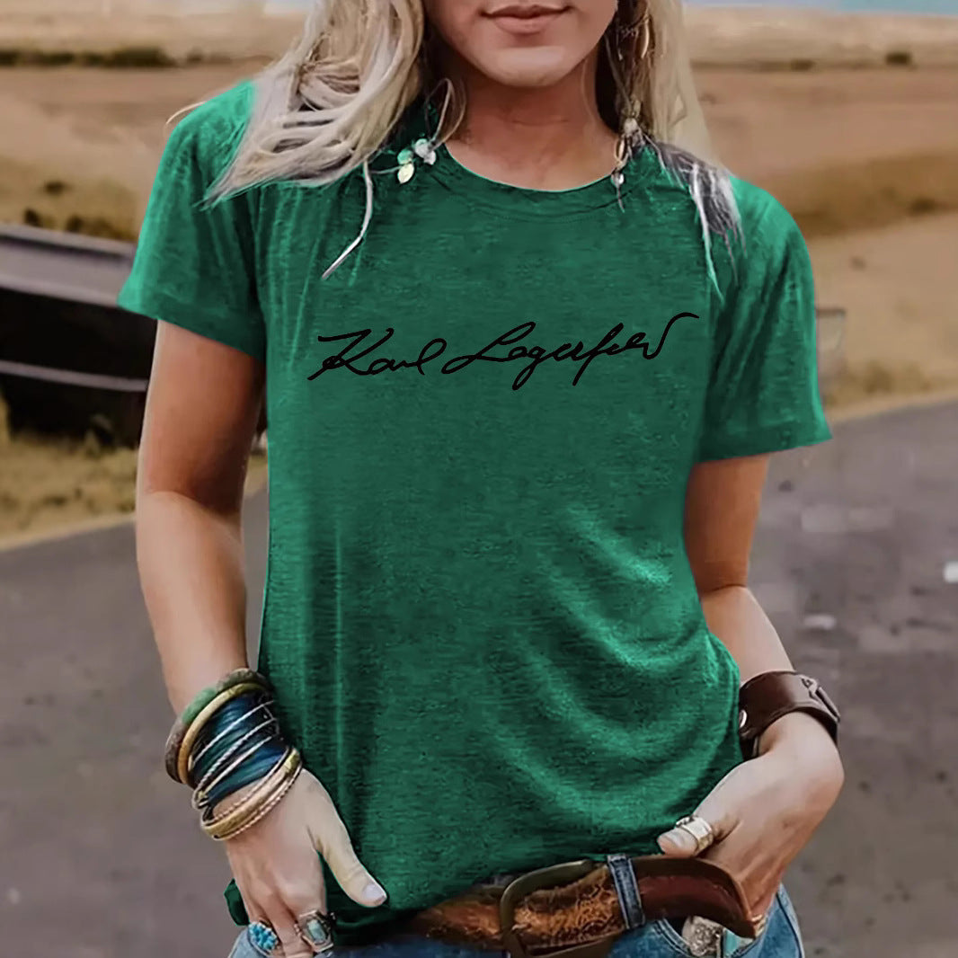 Short sleeved slogan eprolo