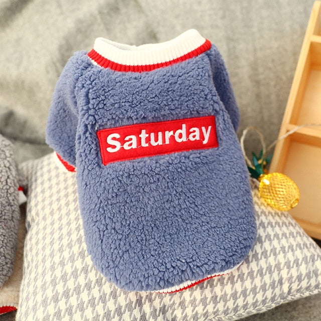 Soft Pet Clothes Dog Saturday Pet Clothes eprolo