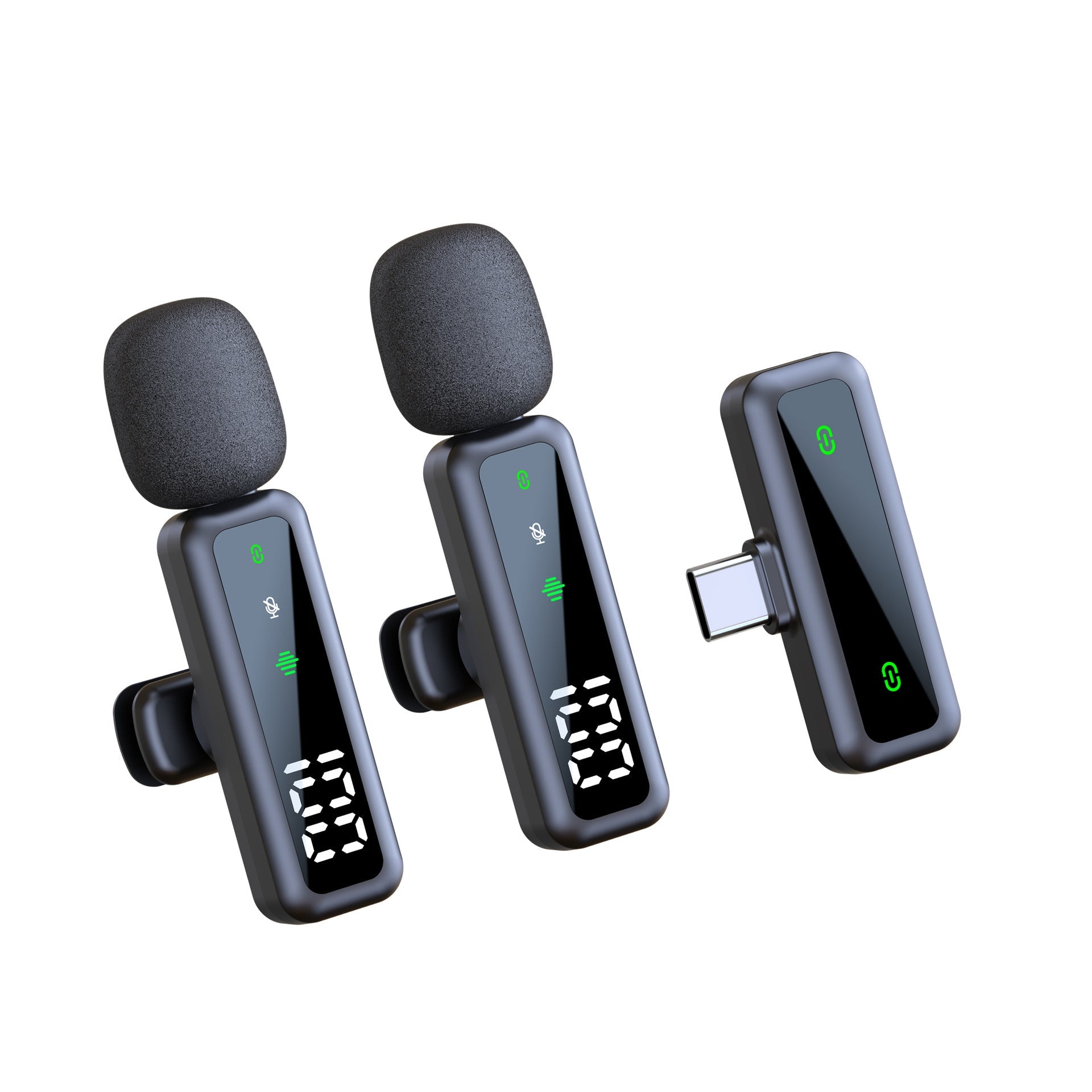 Wireless Lapel Microphone for Outdoor Computer Live Streaming Noise Reduction Universal Small Microphone eprolo