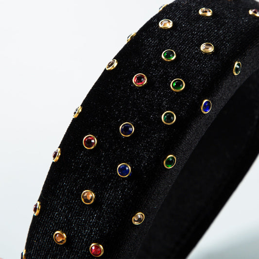 Thickened Sponge Gold Velvet Cloth Headband Ladies Ins Bag Cloth Wide-Brimmed Headband Hair Accessories eprolo