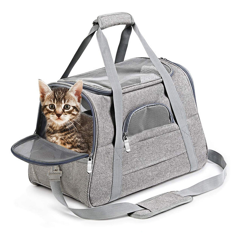 Pet Bag Portable Cat Backpack Simple And Breathable Pet Bag Crossbody Pet Bag Pet Car Bag eprolo
