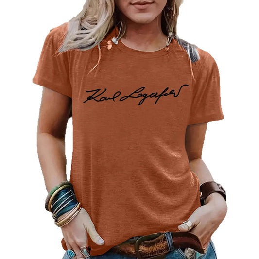 Short sleeved slogan eprolo