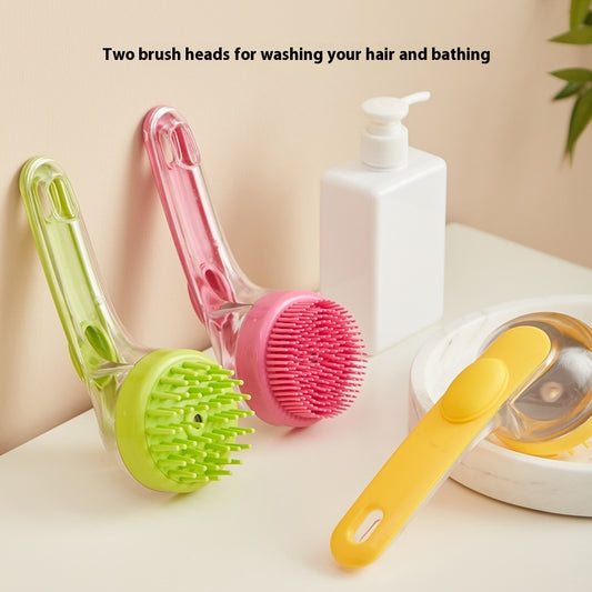 Long Handle Silicone Pet Shower Brush
