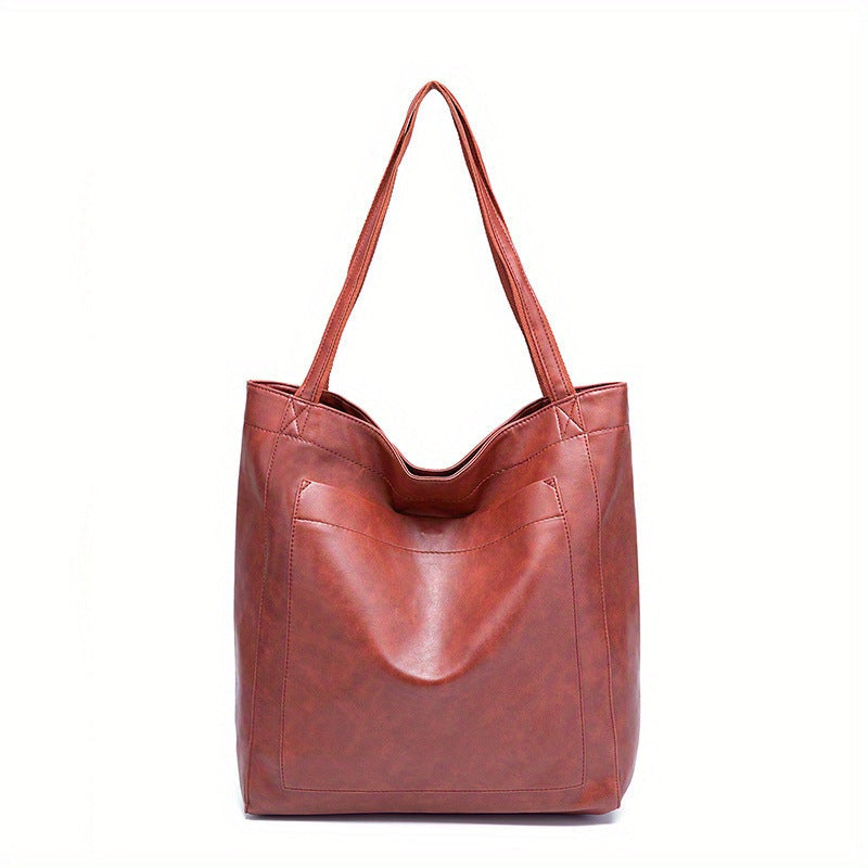 Pocket Women's Soft Leather Handheld Single Shoulder Retro Oil Wax Leather Large Capacity Fashion New Tote Bag eprolo