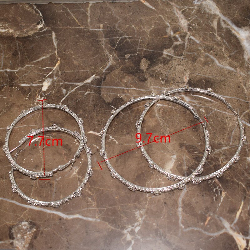 Colorful Diamond Bohemian Earrings Temperament Fashion Circle Earrings eprolo