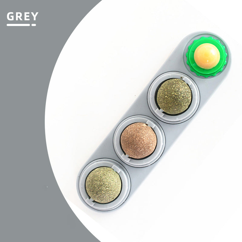 Cat mint ball spinning ball toy cat snacks lollipops self fun toys lots of fun eprolo