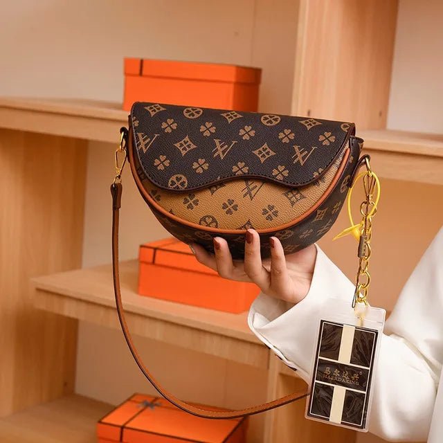 Women'S Saddle Bag Elegant Ladies Top Handbag Large Capacity Korean Trend Female Printing High-End Shoulder Messenger Bag eprolo