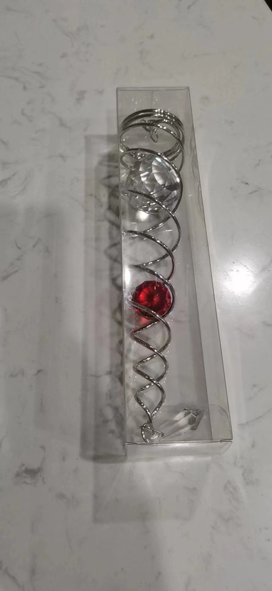 Three-dimensional crystal wind rotating wind chime dynamic visual decoration for home balcony and courtyard eprolo