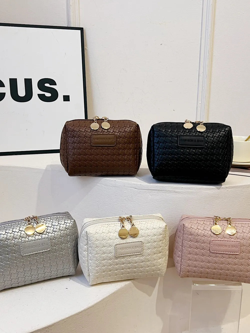 PU Leather Woven Clutch eprolo