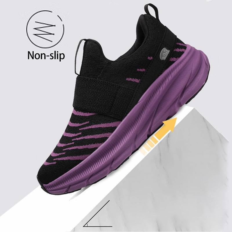 Big Size Women's Shoes, Soft Sole Comfortable Middle-aged and Elderly Walking Shoes, Slip-on Ultra-light Outdoor Sports Shoes eprolo