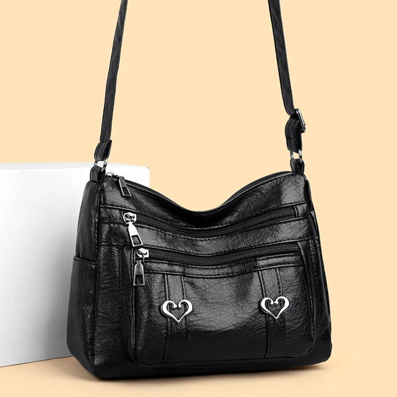 PU Leather Multi-Pockets Crossbody Bag eprolo