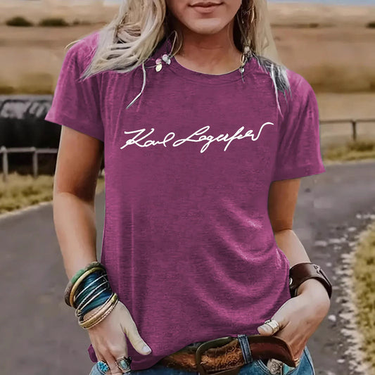 Short sleeved slogan eprolo