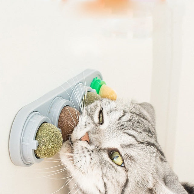 Cat mint ball spinning ball toy cat snacks lollipops self fun toys lots of fun eprolo