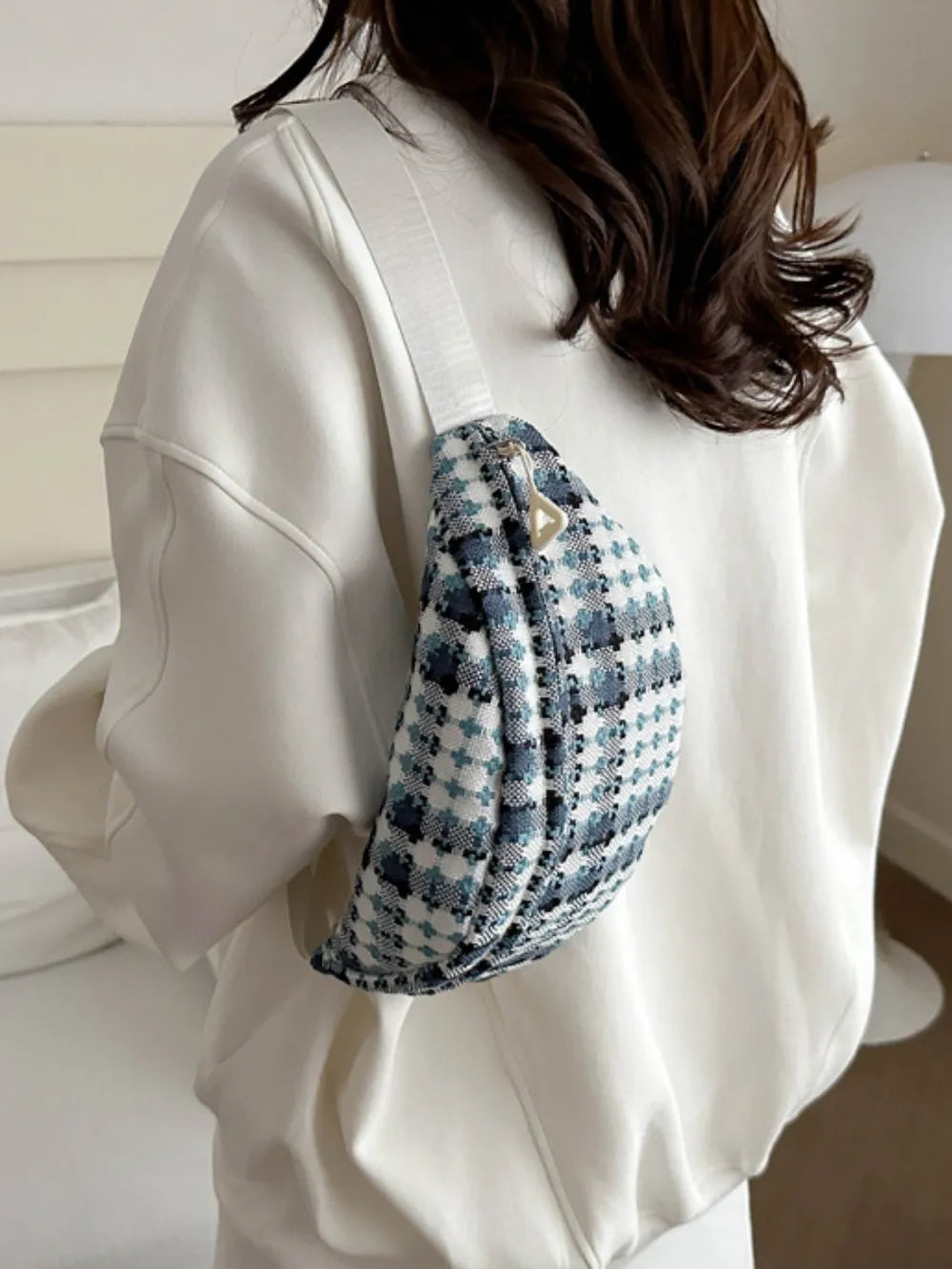 Plaid Wide Strap Crossbody Bag eprolo