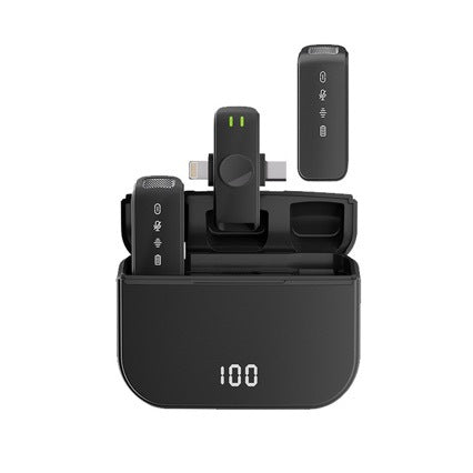 Wireless Lapel Microphone for Outdoor Computer Live Streaming Noise Reduction Universal Small Microphone eprolo