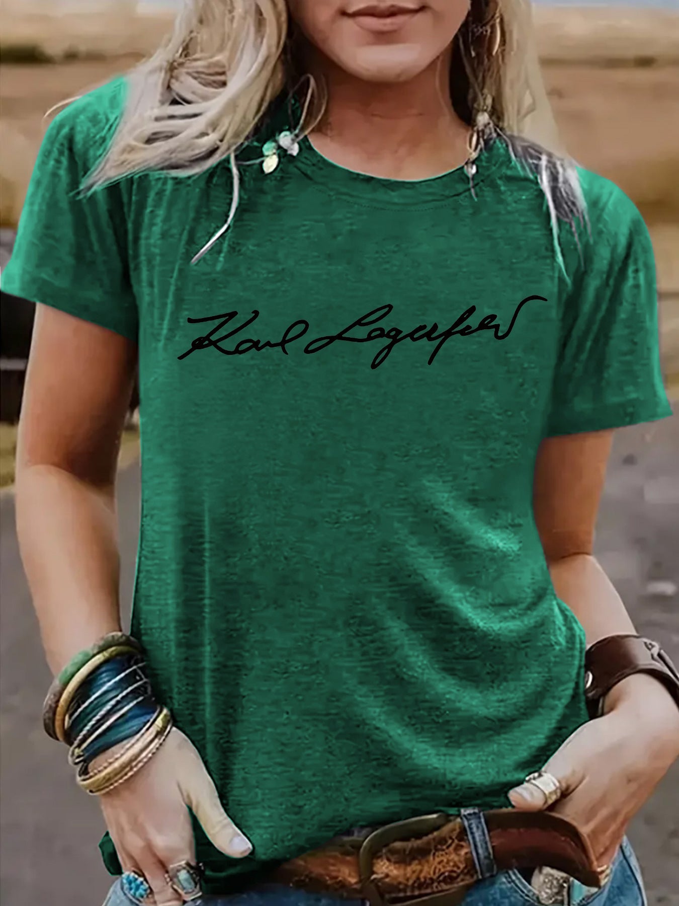 Short sleeved slogan eprolo