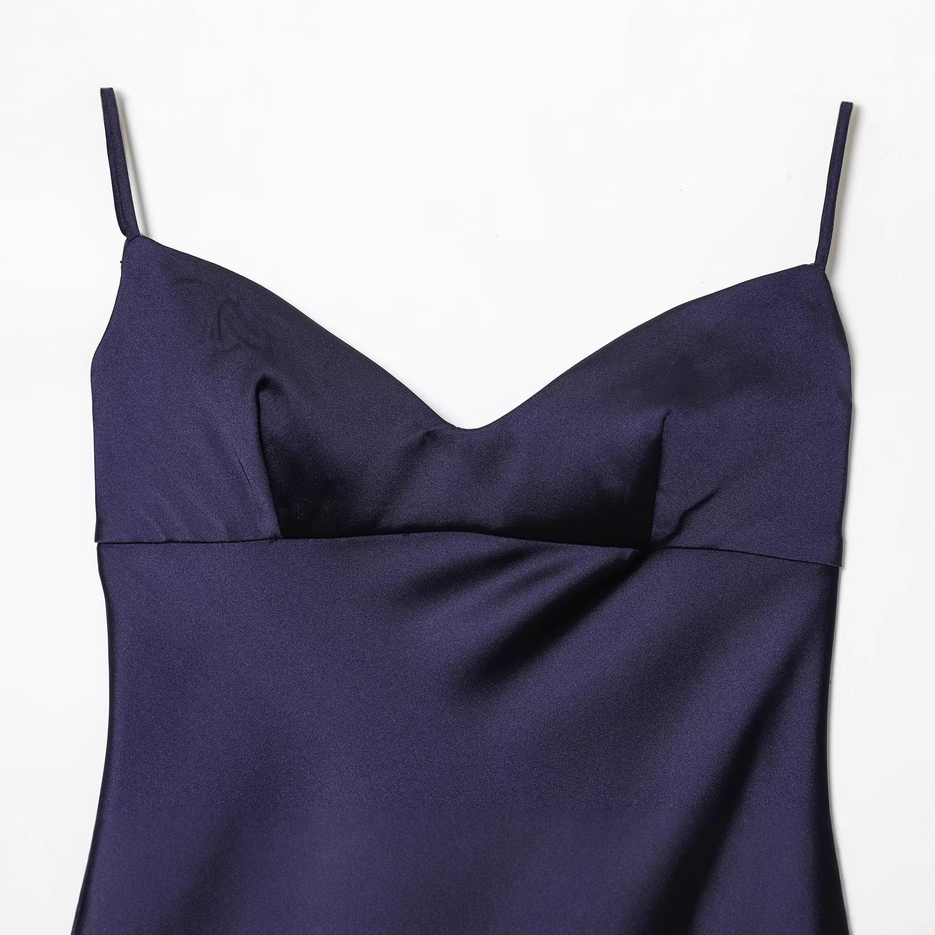 V-neck camisole waist cinching asymmetrical camisole dress for women eprolo