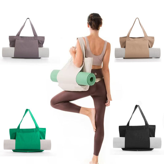 Yoga Pilates Mat Bag Canvas Handbag Outdoor Exercise Equipment Travel Yoga Mat Shoulder Bag eprolo