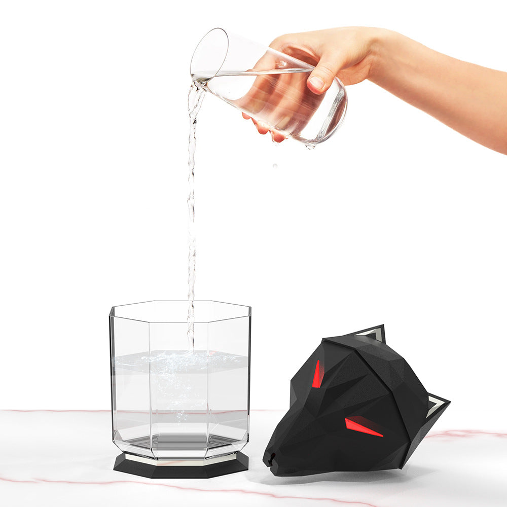 Desktop Wolf Humidifier Large Capacity Household Air Nebulizer Heavy Fog Humidifier Ornament eprolo