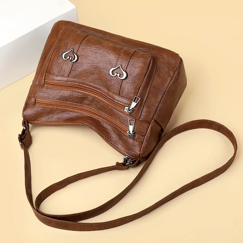 PU Leather Multi-Pockets Crossbody Bag eprolo