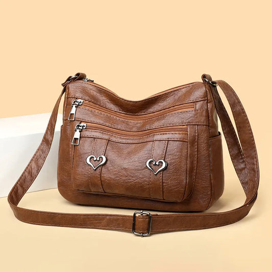 PU Leather Multi-Pockets Crossbody Bag eprolo