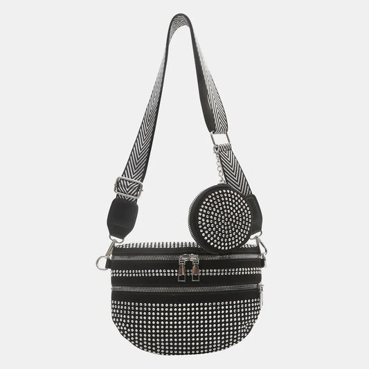 Studded Adjustable Strap Crossbody Bag eprolo