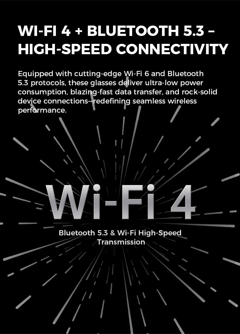 Bluetooth AI shooting glasses Bluetooth call voice assistant real-time translation 5-megapixel shooting stabilization eprolo