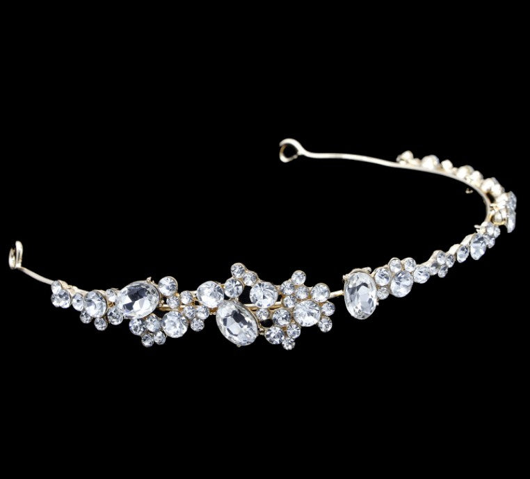Rhinestone headband diadem wedding dress accessories eprolo