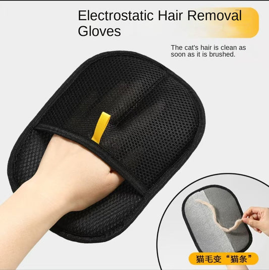 Pet Electrostatic Hair Removal Glove for Cats and Dogs Bidirectional Grooming Brush Anti-Static Cat Hair Glove eprolo