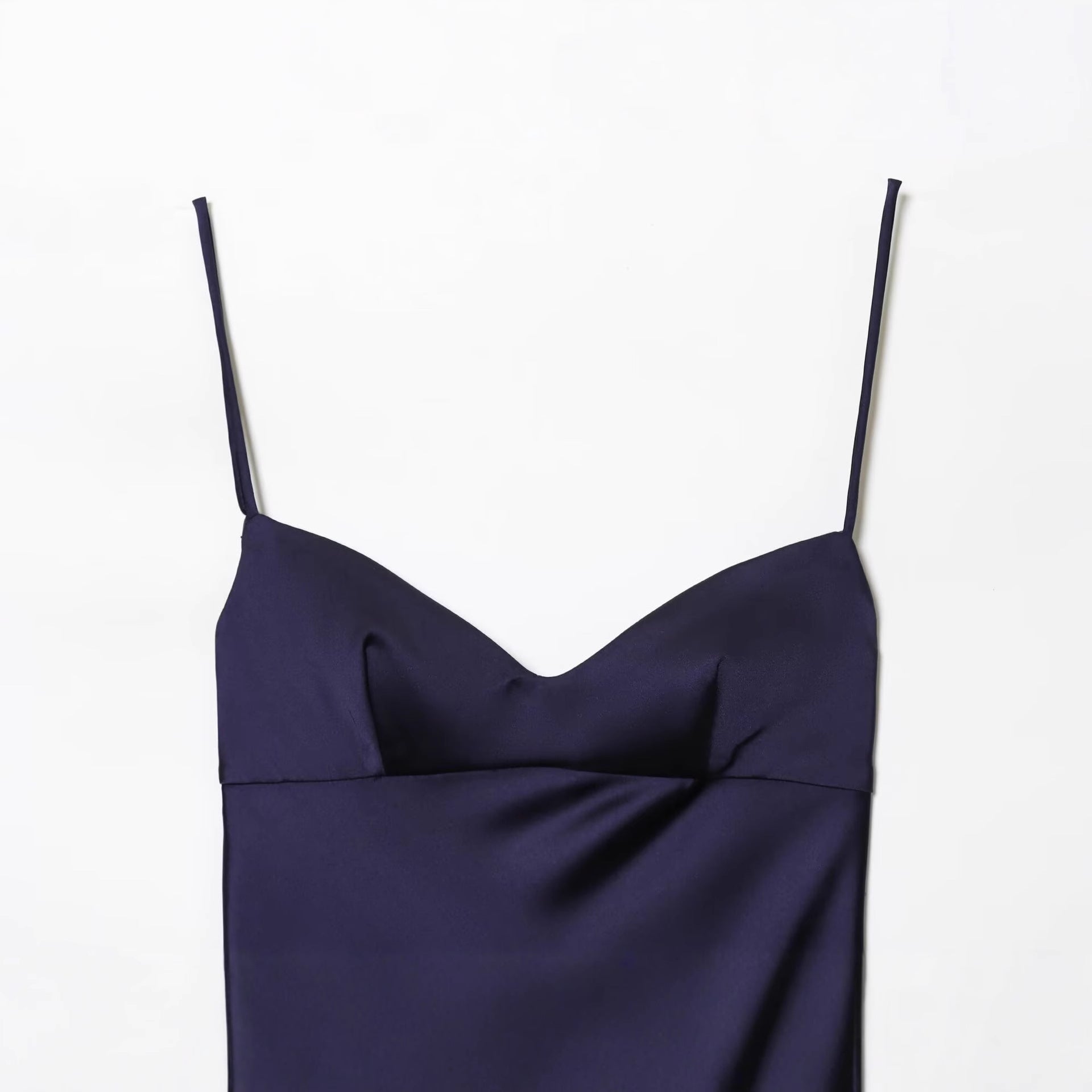 V-neck camisole waist cinching asymmetrical camisole dress for women eprolo