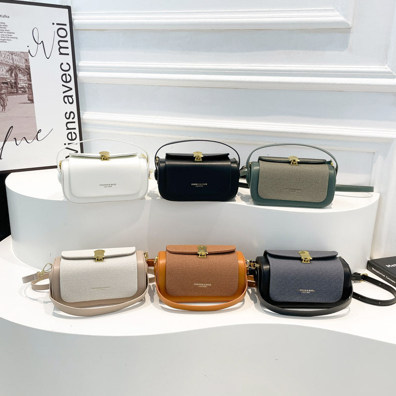 Fashionable Trendy Elegant Small Square Bag Shoulder Crossbody Bag Literary Simple Handbag Luxury Retro Box Bag Wholesale eprolo