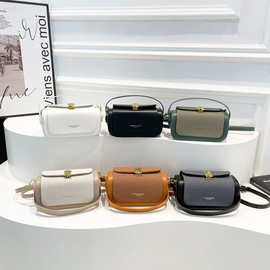 Fashionable Trendy Elegant Small Square Bag Shoulder Crossbody Bag Literary Simple Handbag Luxury Retro Box Bag Wholesale eprolo