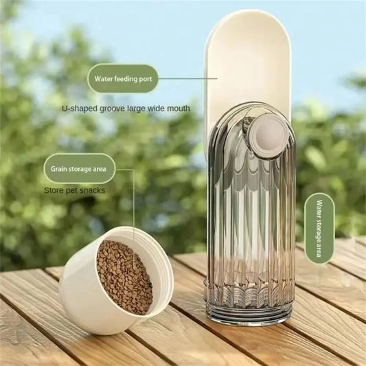 Portable Dog Water Bottle Dispenser 2 in 1 Leakproof Cat Walking Water Cup Multi-functional Drinking Bowl Pet Feeder eprolo