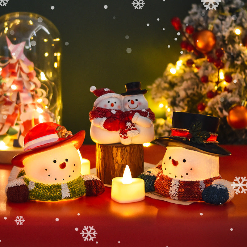Christmas gifts, creative Christmas decorations, home furnishings, children's rooms, tabletops, small animals, Christmas snowmen, Christmas trees eprolo