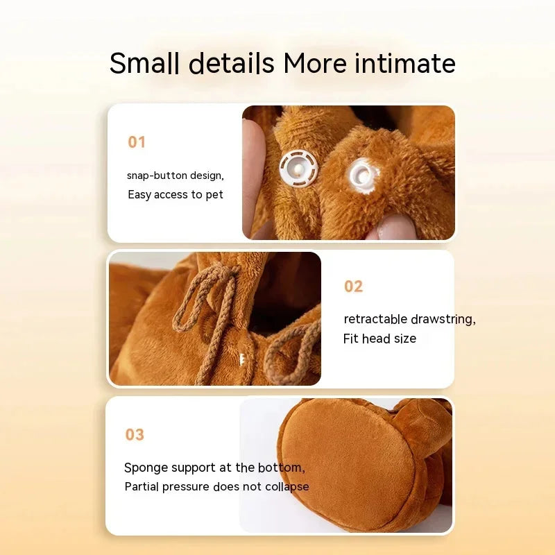 New Dog Bag Cat Bag Autumn And Winter Warm And Windproof Cute Crossbody Bag Cat Backpack Pet Supplies Decor eprolo