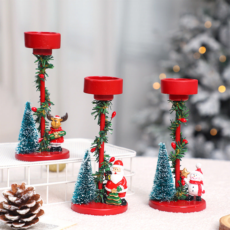 Christmas decorations, desktop resin, Christmas tree, Santa Claus, candle holder, Christmas party decorations, ornaments eprolo