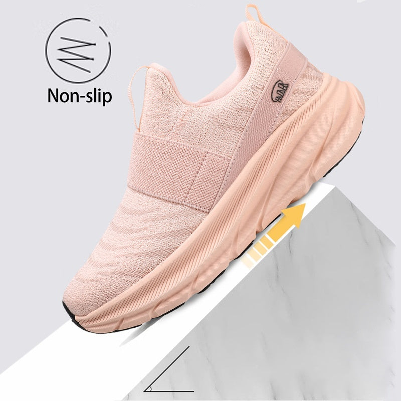 Big Size Women's Shoes, Soft Sole Comfortable Middle-aged and Elderly Walking Shoes, Slip-on Ultra-light Outdoor Sports Shoes eprolo