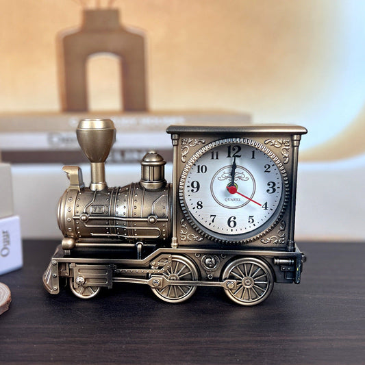Daily Necessities Alarm Clock Train Alarm Clock Fashion Alarm Clock Student Bedhead Clock Home Furnishings eprolo