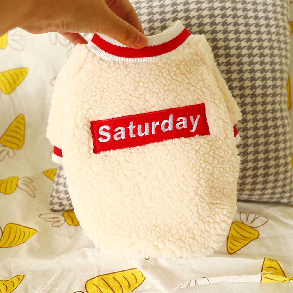 Soft Pet Clothes Dog Saturday Pet Clothes eprolo