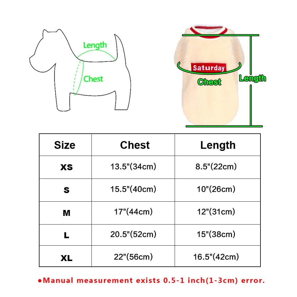 Soft Pet Clothes Dog Saturday Pet Clothes eprolo