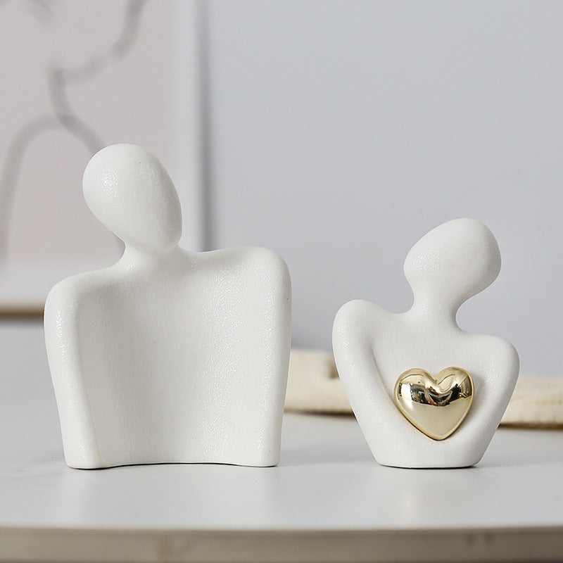 Creative couple figure decoration Newlywed home decoration Lover sculpture decoration figure desktop living room bookshelf decor eprolo
